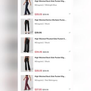 Lot of 5 Size Medium HALARA Performance Work Pants NEW!